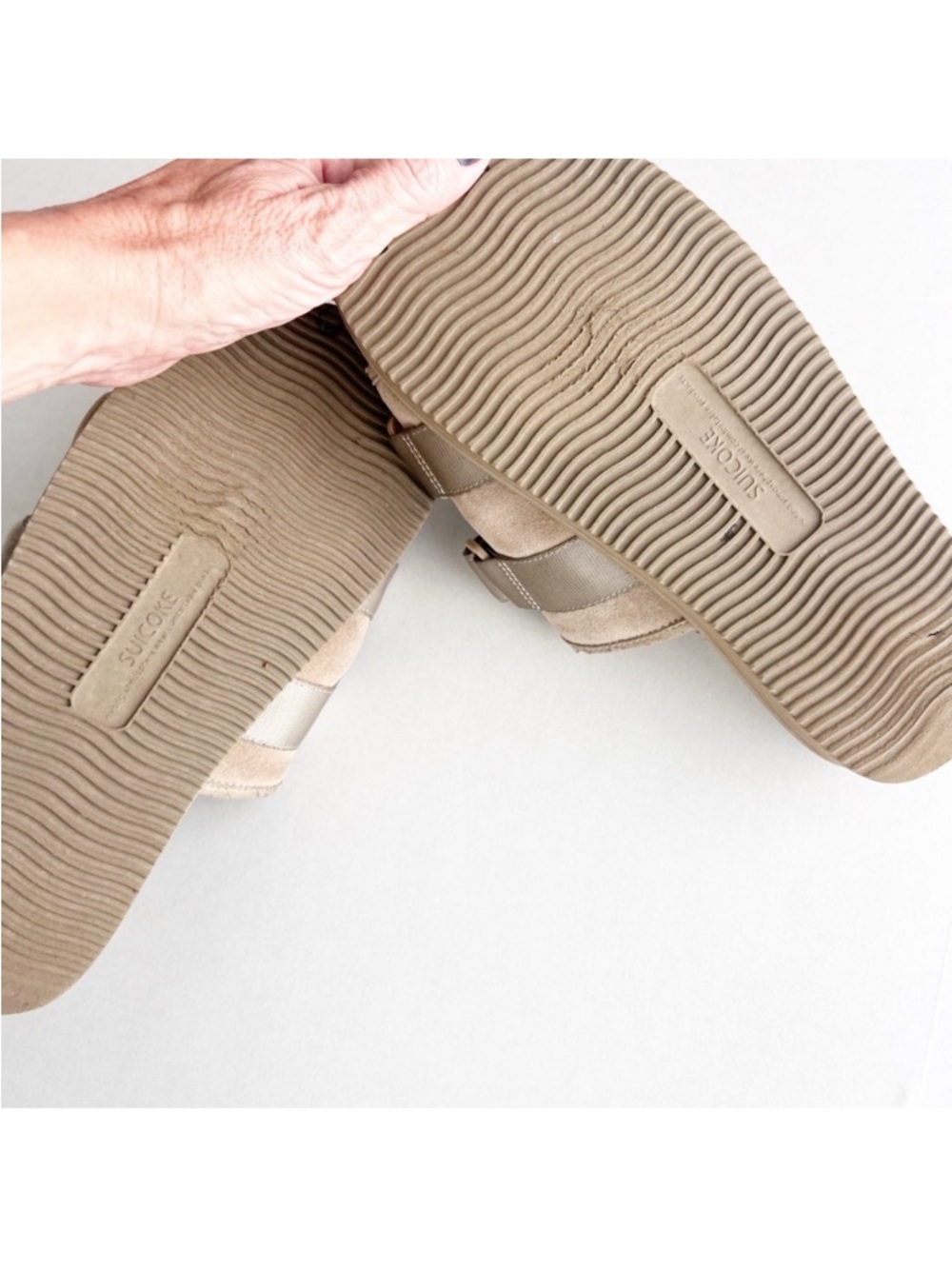 SUICOKE Moto-Cab Sandal Sherpa Slide Velcro Comfort Slip On Chunky Flip Flop - Picture 6 of 8